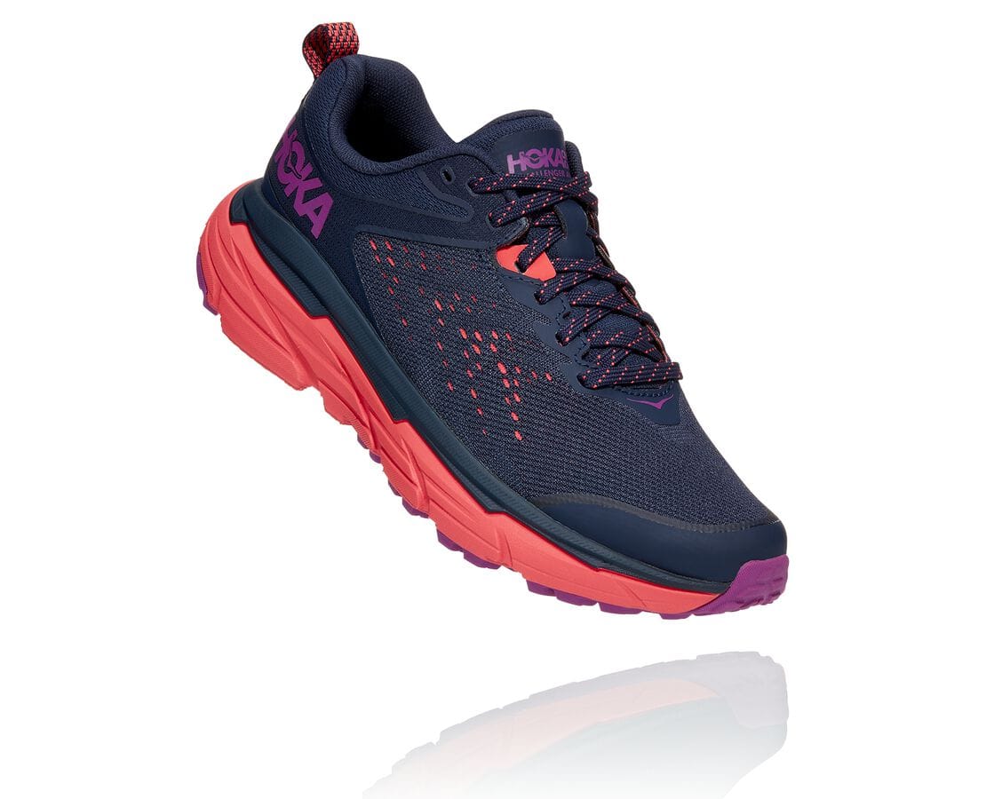 Hoka One One Challenger Atr 6 South Africa - Womens Trail Running Shoes - Black / Coral,PGRSE-6238